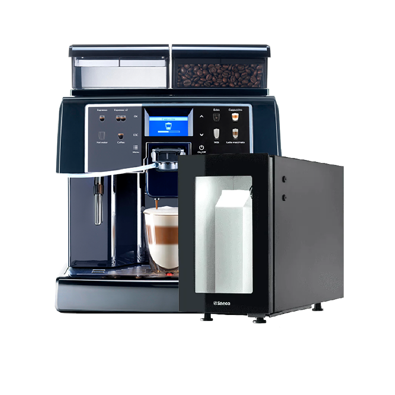 Saeco Aulika Evo Focus Commercial Coffee Machine with Fridge