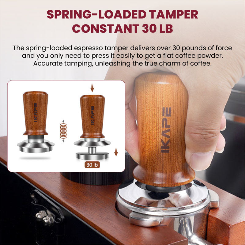 IKAPE V3 Calibrated Level Tamper - Wood