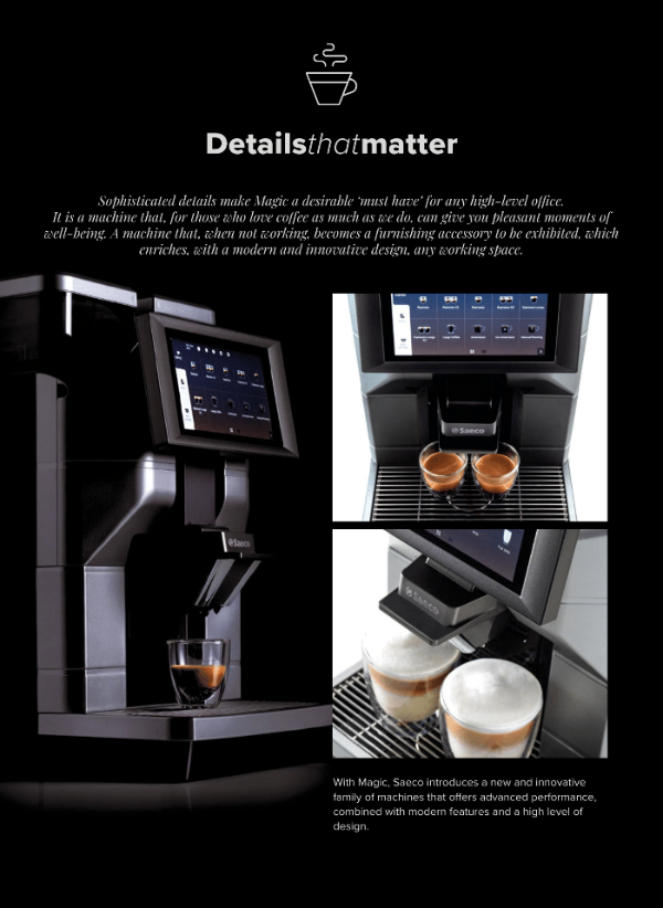 Saeco Magic M1 Coffee Commercial Coffee Machine