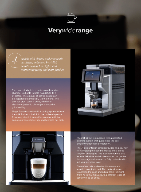 Saeco Magic M1 Coffee Commercial Coffee Machine