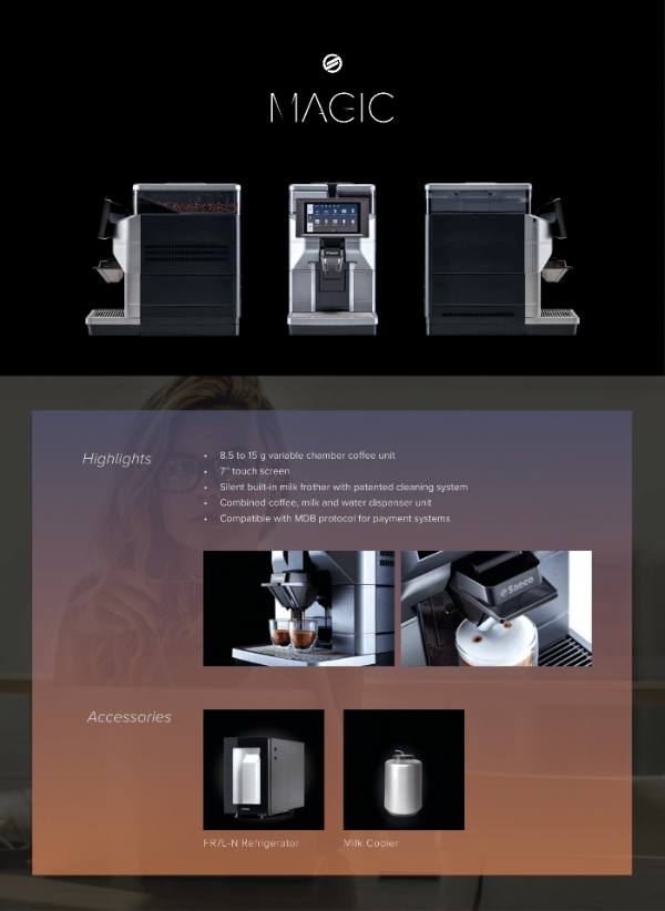 Saeco Magic M1 Coffee Commercial Coffee Machine