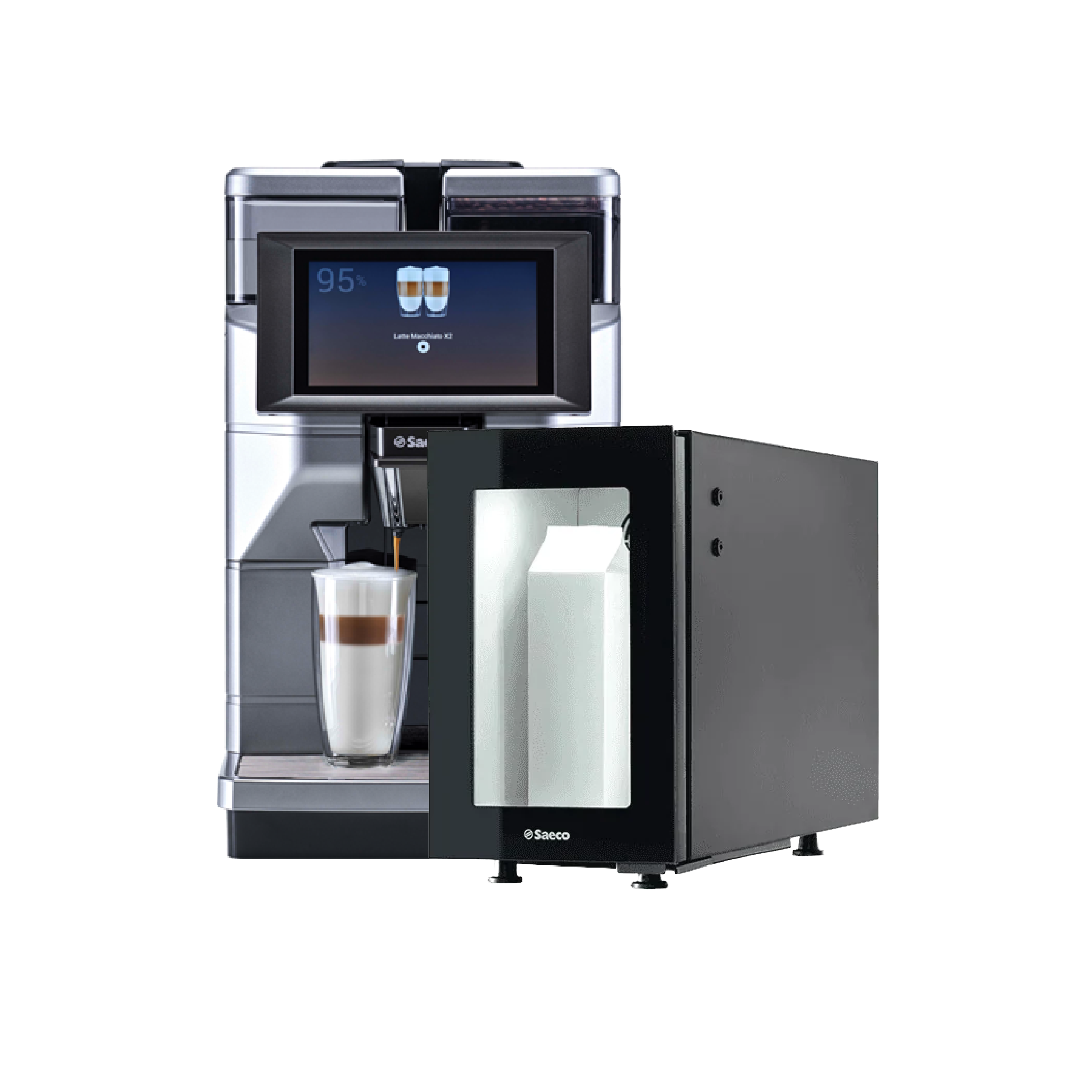 Saeco Magic M2 Commercial Coffee Machine with Fridge