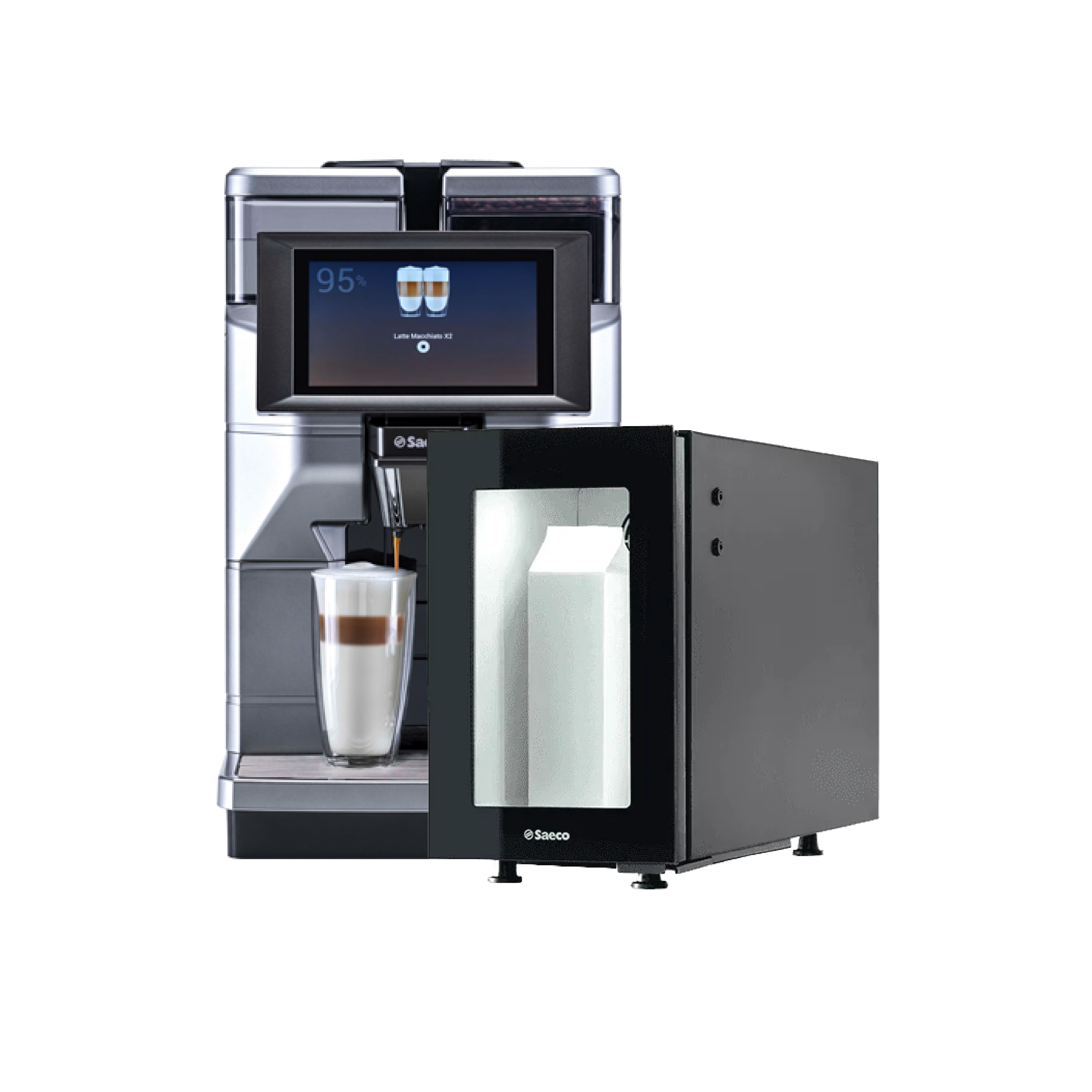 Saeco Magic M2 Commercial Coffee Machine with Fridge