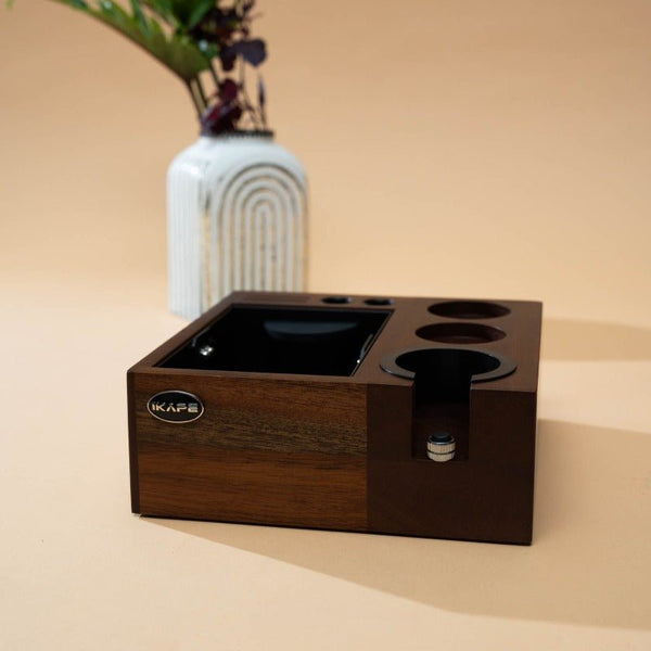 IKAPE V2 Ultimate Tamping Station - Wood - averagejoescoffee.com.au