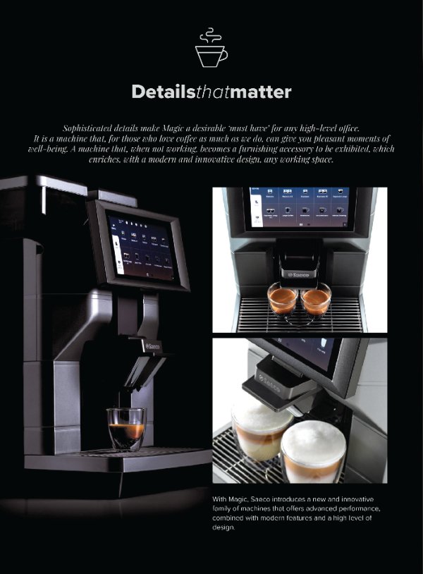 Saeco Magic M2 Commercial Coffee Machine with Fridge - averagejoescoffee.com.au