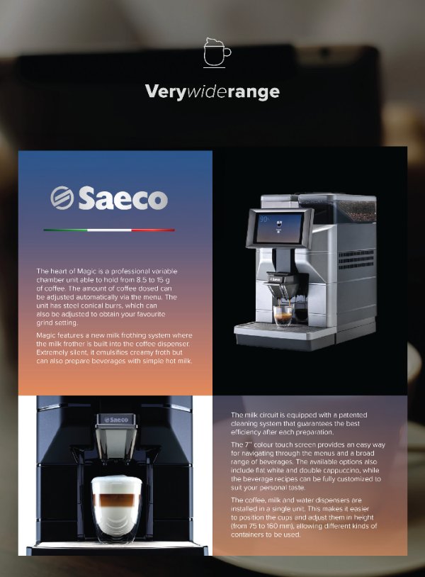 Saeco Magic M2 Commercial Coffee Machine with Fridge - averagejoescoffee.com.au